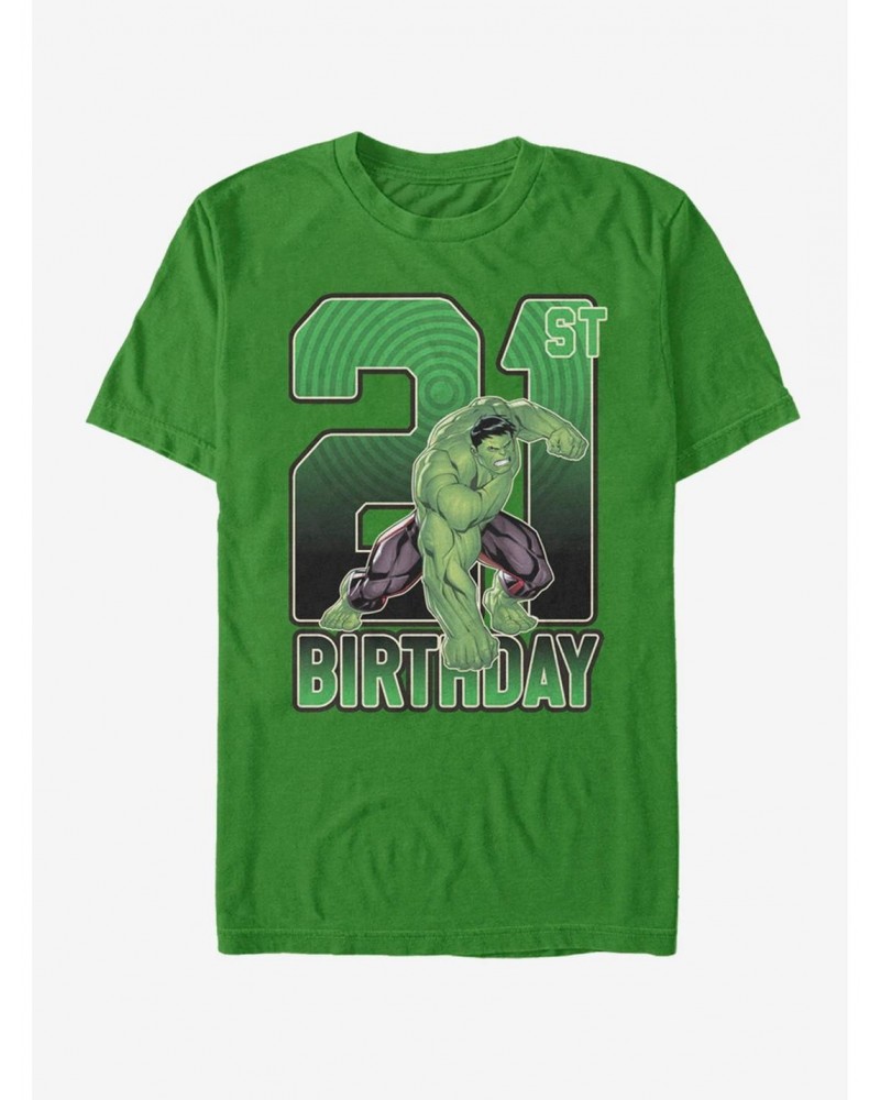 Marvel Hulk 21st Birthday T-Shirt $8.41 T-Shirts