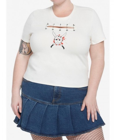 Friday The 13th Jason Mask Cutout Girls Baby T-Shirt Plus Size $12.90 T-Shirts