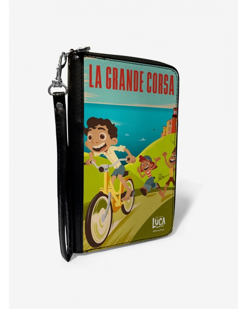 Luca Seaside Ride Pose La Grande Corsa Zip Around Wallet $12.91 Wallets