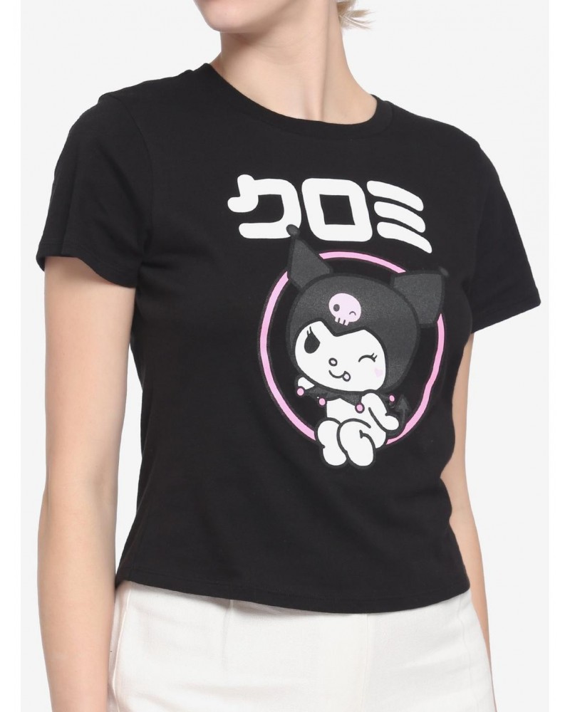 Kuromi Logo Girls Baby T-Shirt $9.25 T-Shirts