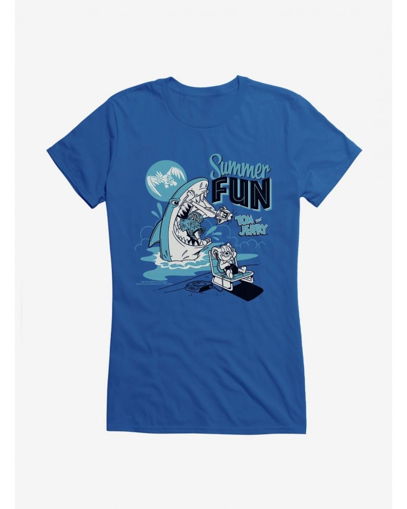 Tom and Jerry Summer Fun Girls T-Shirt $9.76 T-Shirts