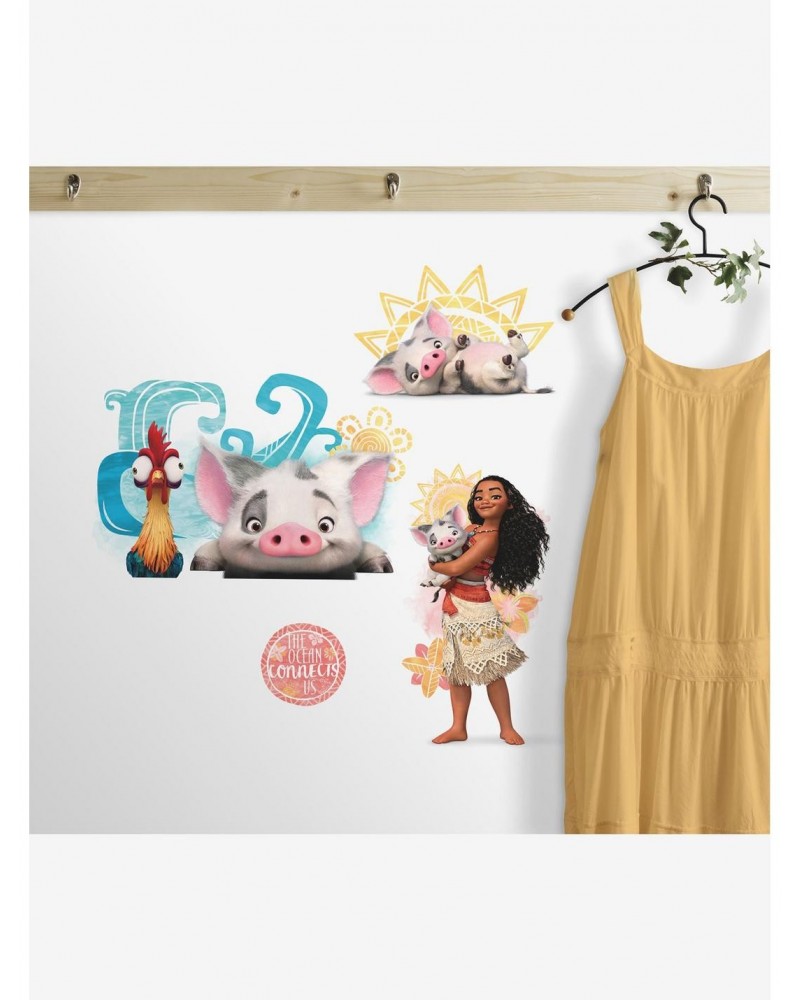 Disney Moana And Friends Peel And Stick Wall Decals $7.94 Decals