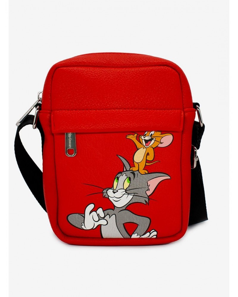 Tom and Jerry Vegan Leather Crossbody Bag $14.31 Bags