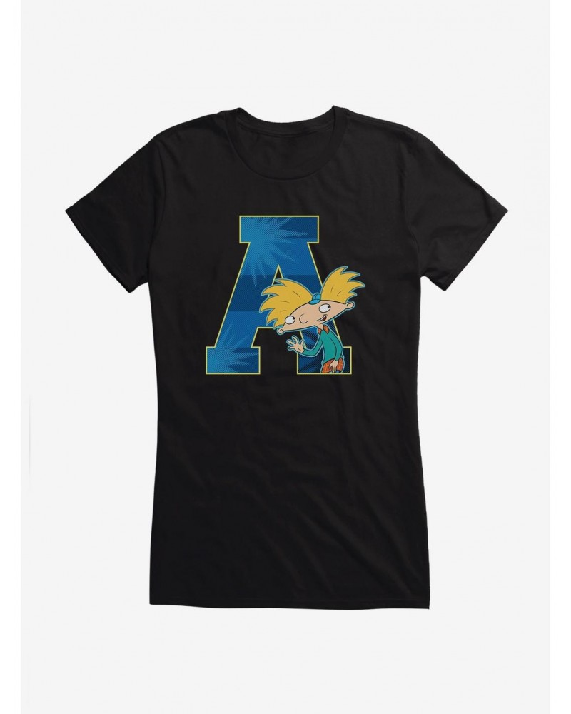 Hey Arnold! A For Arnold Girls T-Shirt $8.57 T-Shirts