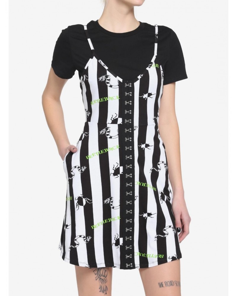Beetlejuice Twofer Stripe Dress $10.87 Dresses