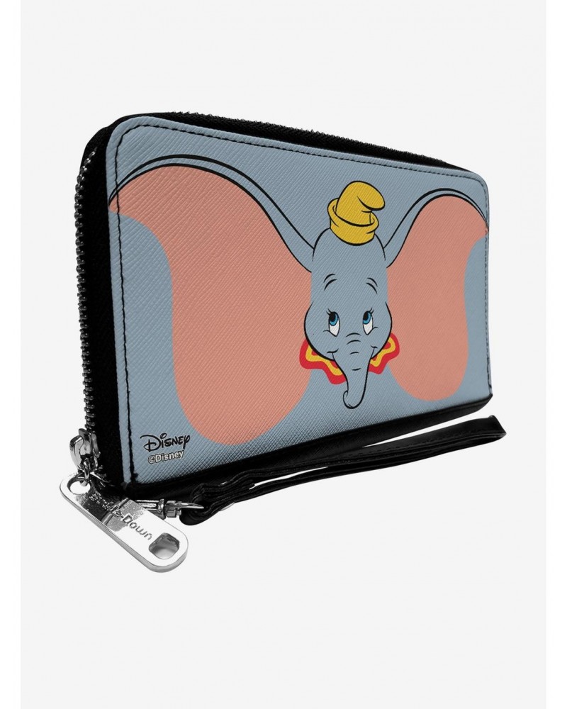 Disney Dumbo Bashful Face Zip Around Wallet $11.87 Wallets